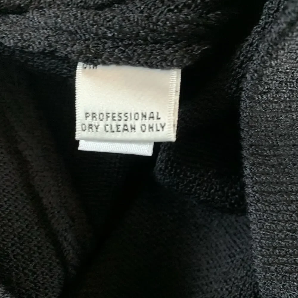 St. John Collection Santana Knit Flat Front Pants SP 07 GRP 1 Black Size 10 - Picture 11 of 12